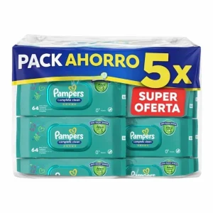Pampers Lingettes Bebe Aloe Vera 64×5 Pack Promo 320 Lingettes Douces & Hydratantes