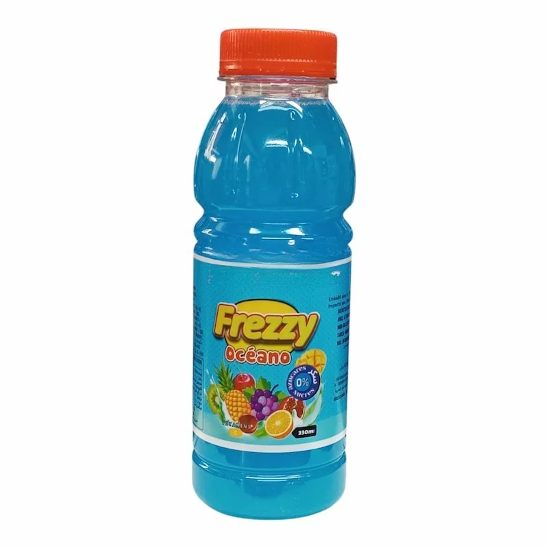 Boisson Bleue Rafraichissante Frezzy Sans Sucre 330 ml