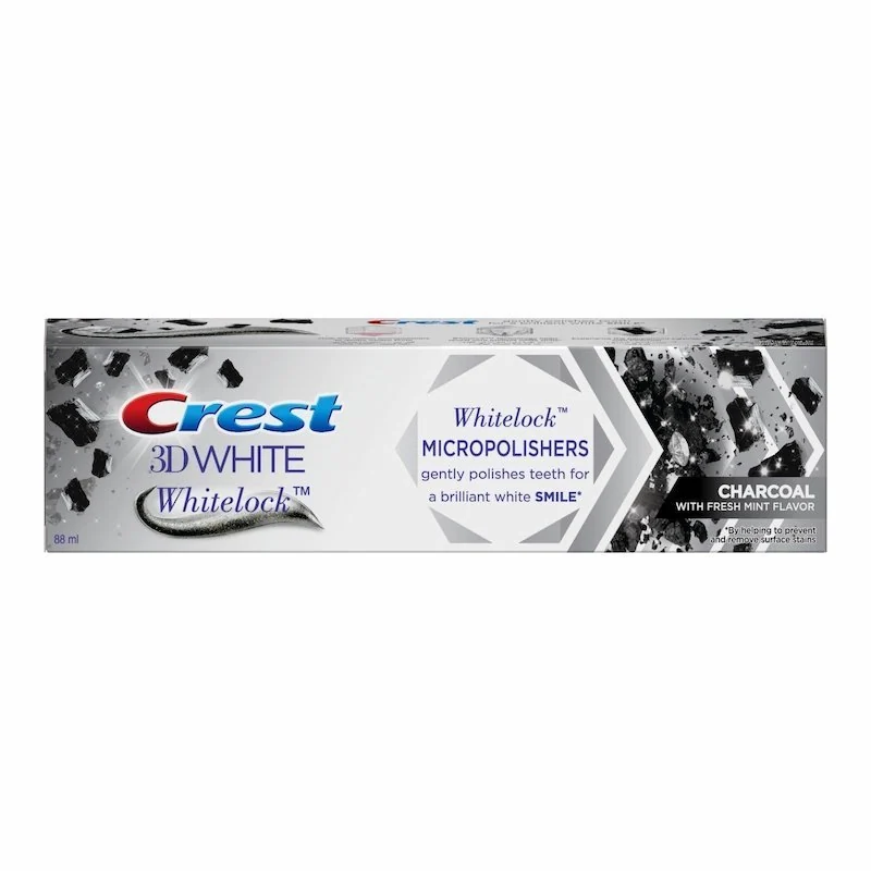 Crest – 3D White Dentifrice Whitelock Charcoal 88 ml